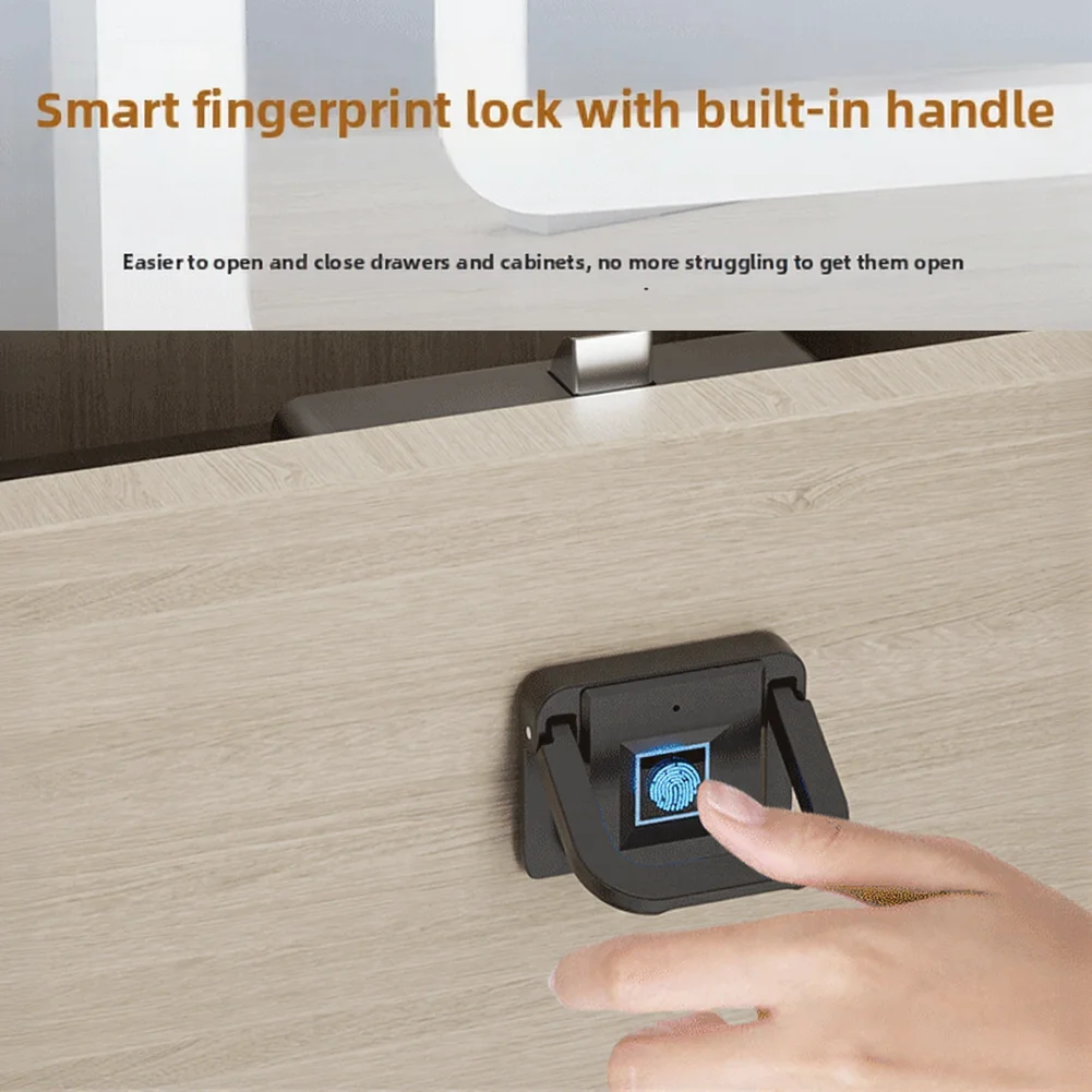 Biometric Security Fingerprint Lock For Home For Office Black Easy Install Fingerprint Drawer Lock Fingerprint Lock