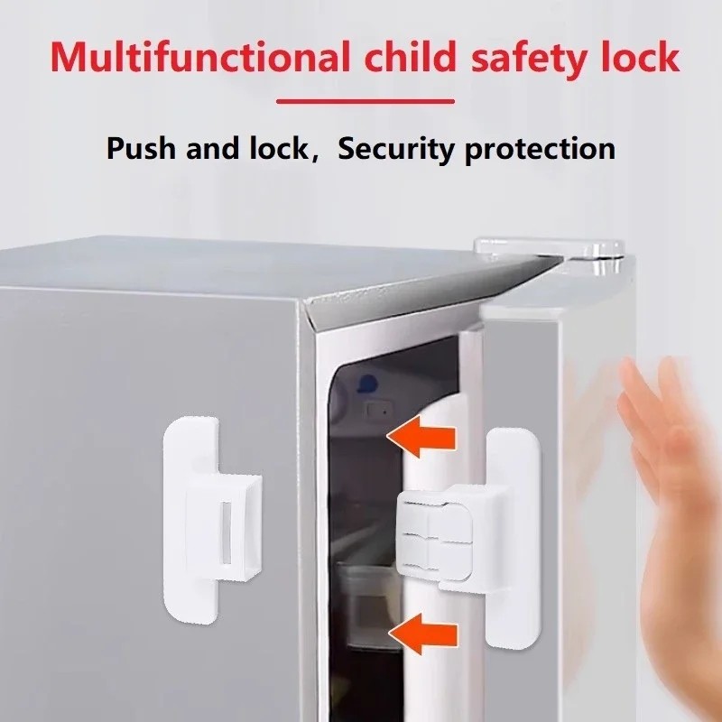 New 1Pcs Home Refrigerator Lock Safety Fridge Freezer Door Lock Multi-function Safety Locks Children Security Protector