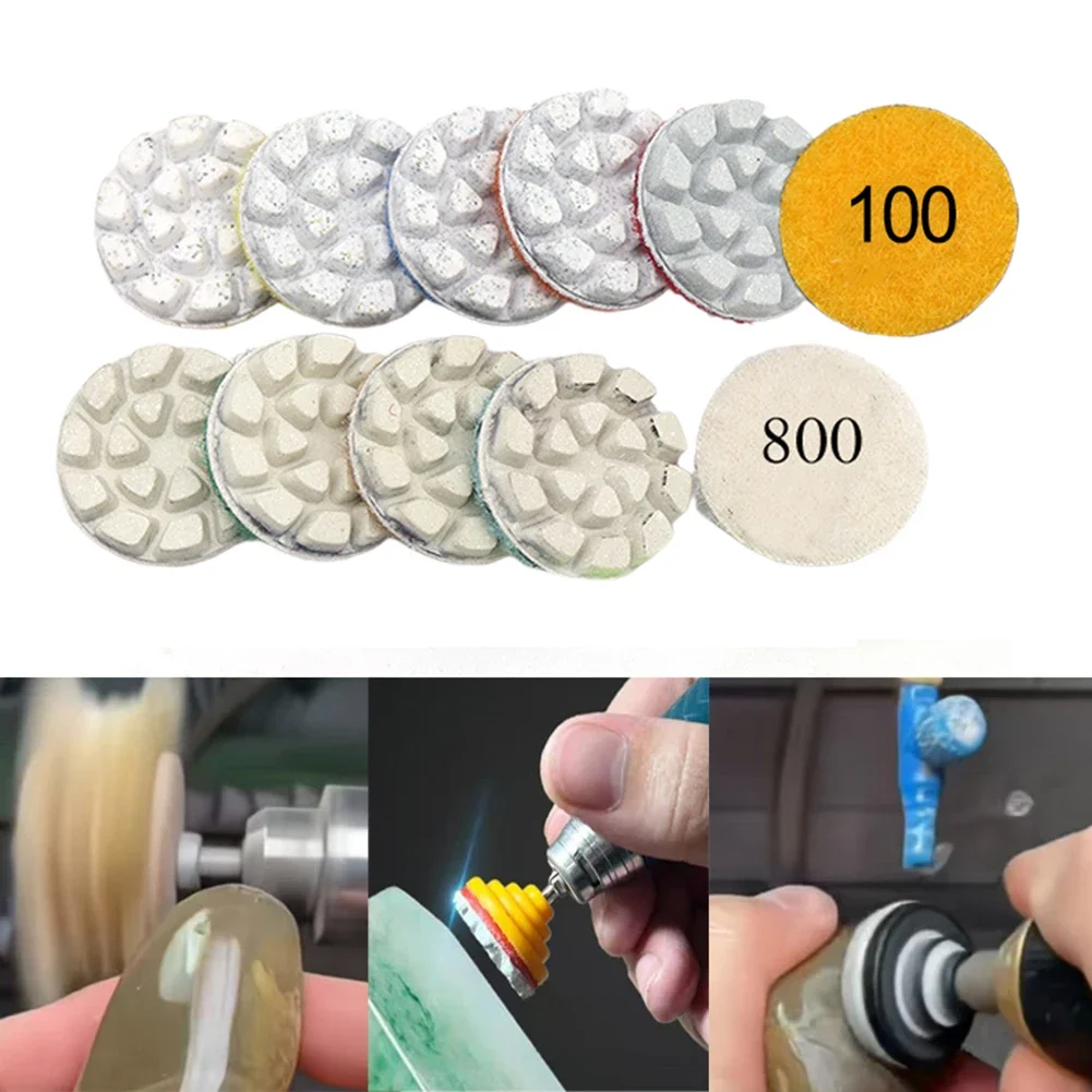 

10pcs Polishing Pad Grinding Disc 25mm Wet&Dry Buffing Pad For Jade Jadeite Grinding Cleaning For Electric Grinder Parts