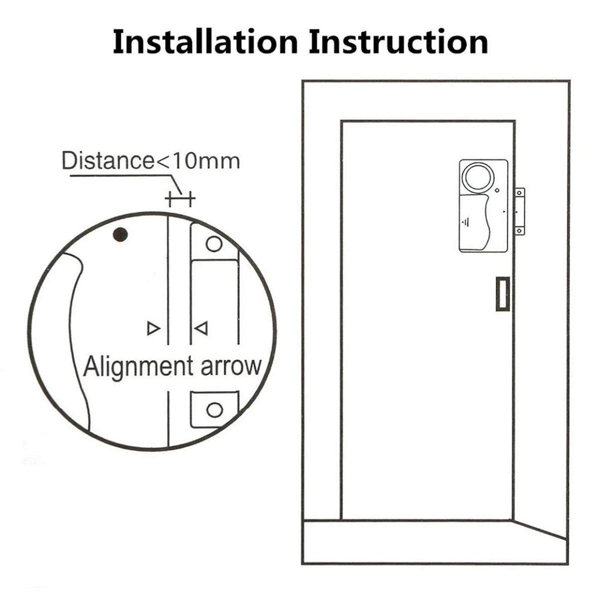 Porta sem fio e janela Segurança Alarme, abertura Sensor, Time Delay, Home Segurança