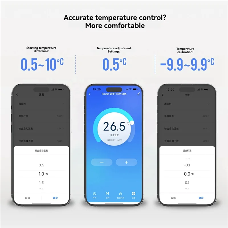 AAAEL-Smart Thermostat Radiator Actuator Temperature Control Valve Mobile Phone APP Control For Alexa & Google Home