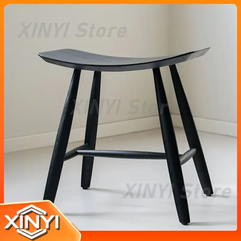 Solid Wood Seat Chair for Ash Wood Casual Home Modern Single Stool Simple Practical Homestay Dining Stool Tea Stool Chair