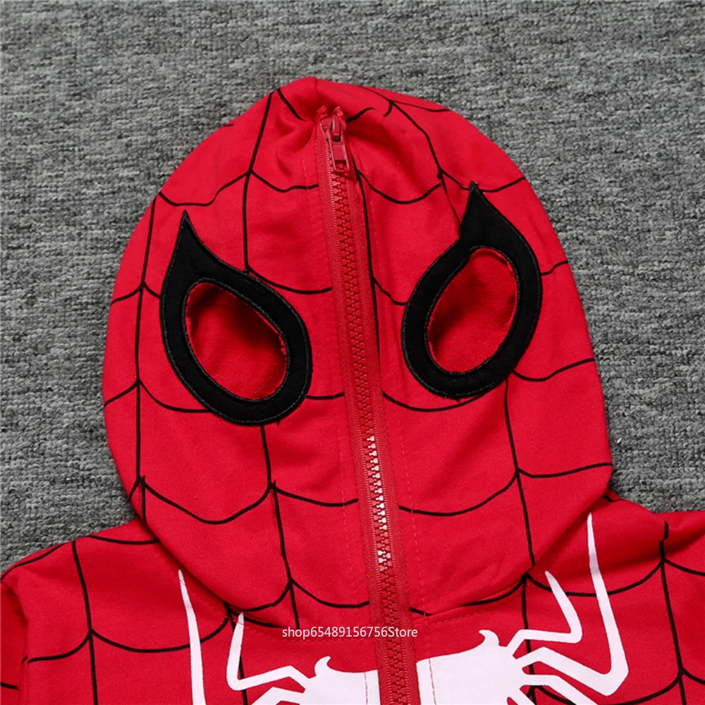 Children Hoodie Spiderman Cosplay Costume Superhero Asual Sportswear Kids Jacket Pant Suit Cool Clothes Christmas Gift