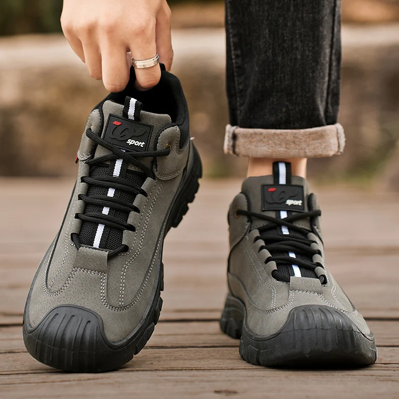 أحذية كاجوال عالية الجودة للرجال أحذية رياضية عالية الجودة من الجلد أحذية رياضية عصرية للرجال أحذية مريحة للمشي لمسافات طويلة أحذية قيادة