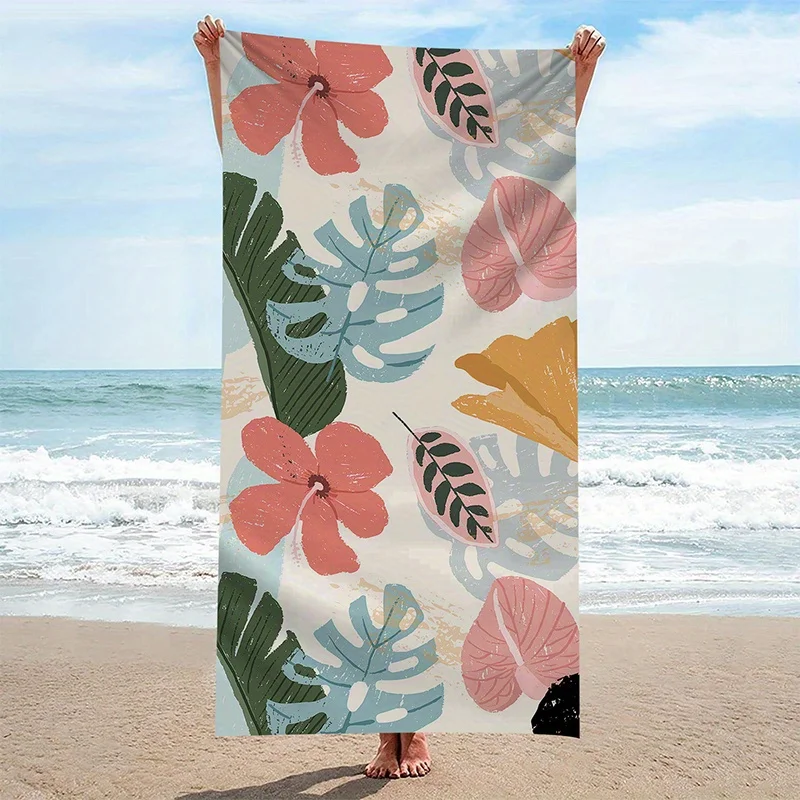 Beach Towels Large Beach Towels Large For Adults Tropical Beach Towel Sun Protection Windproof Pool Camping Travel Blanket