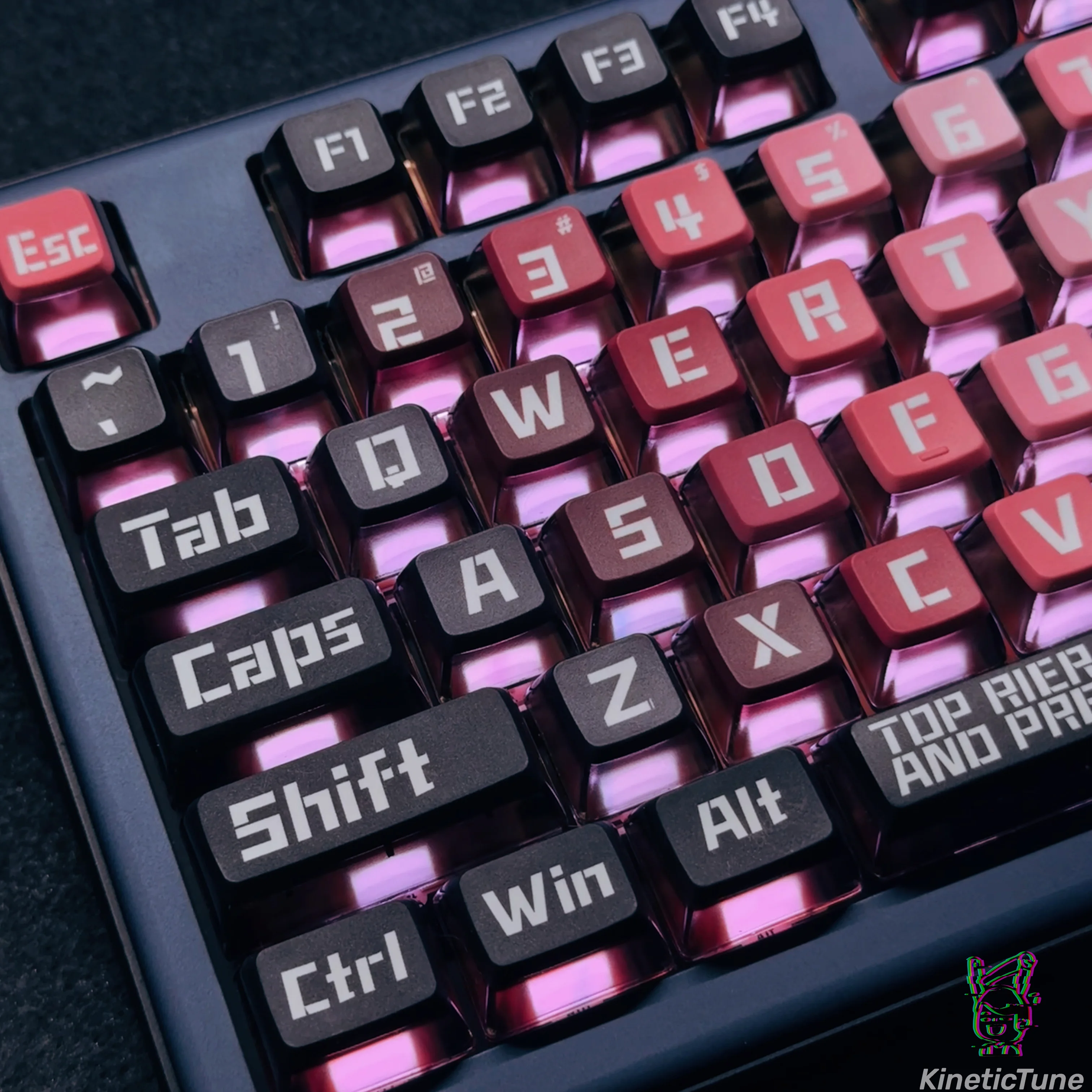 

Spade A keycap four sides through pudding double leather milk personalized keycap PBT hot sublimation small full set ATK Meijia