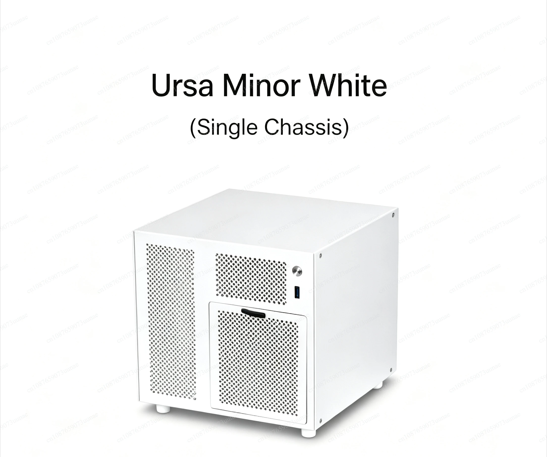 Ursa Minor 4‑Disk NAS Chassis, SFX Power Supply Compatible ITX Motherboard Small Home Storage Server Computer Case Black