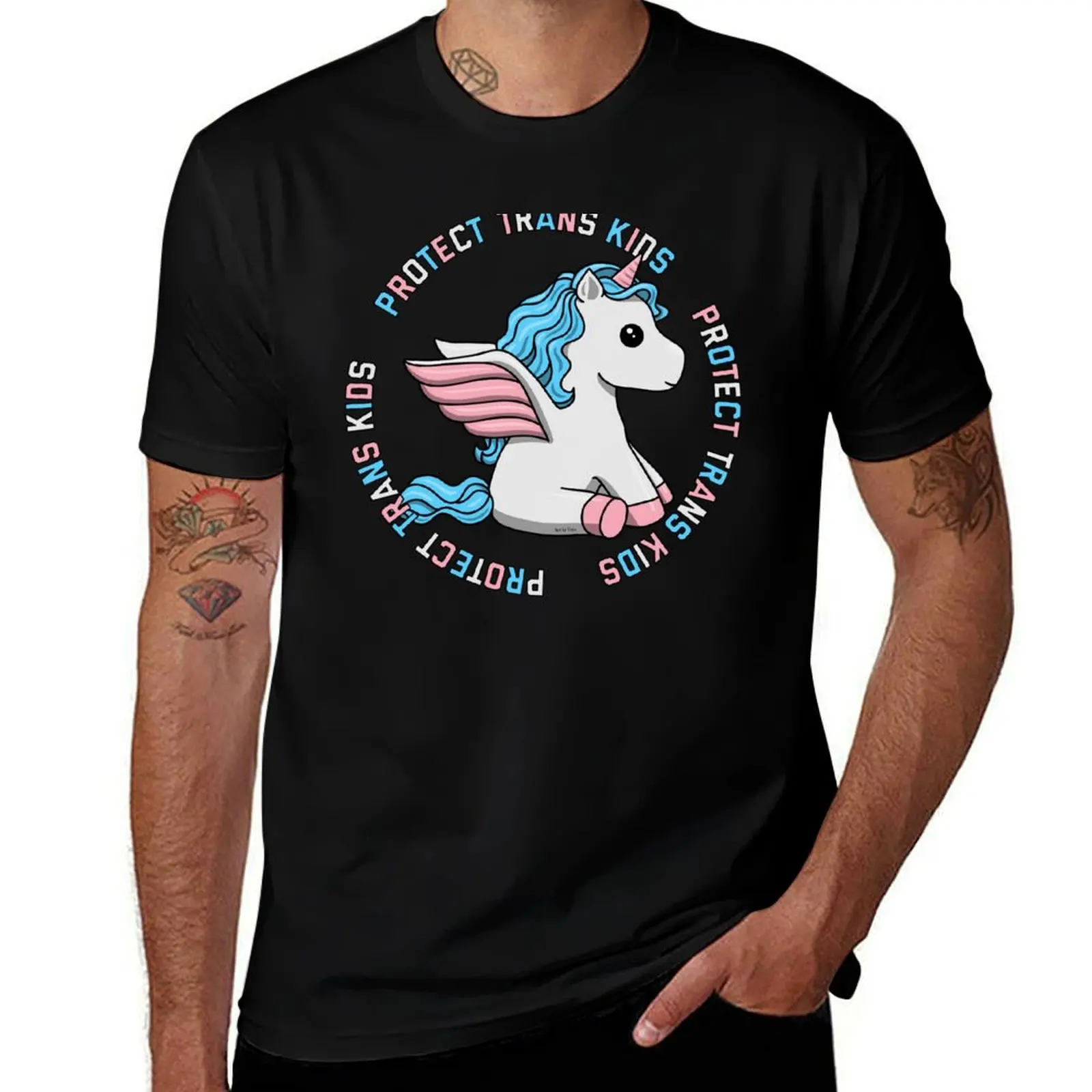 

Protect Trans Kids Unicorn T-Shirt man t shirt heavy cotton man t shirt summer man t shirt designer T-shirt