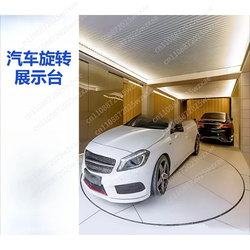 Scissor type car rotating stage remote control booth scissor lift turntable hydraulic turntable rotating elevator