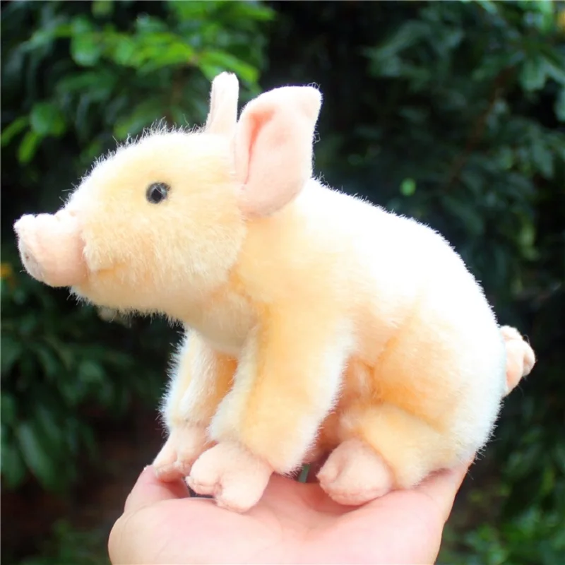 Lifelike Small Piggy Bama Miniature Pig Emulational Pet Animal Cute Stuffed Doll Soft Plush Toy Girl Boy Birthday Christmas Gift