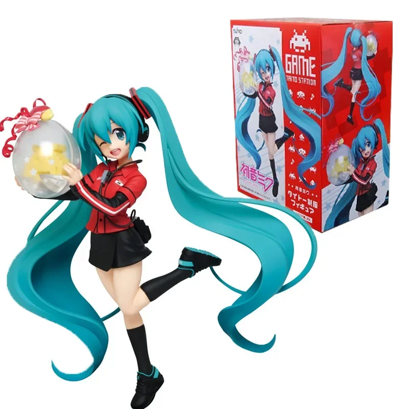 

Japan Original Anime Figure Hatsune Miku Uniform Ver Cute Action Figures Toys for Boys Girls Children Gifts Model Ornaments