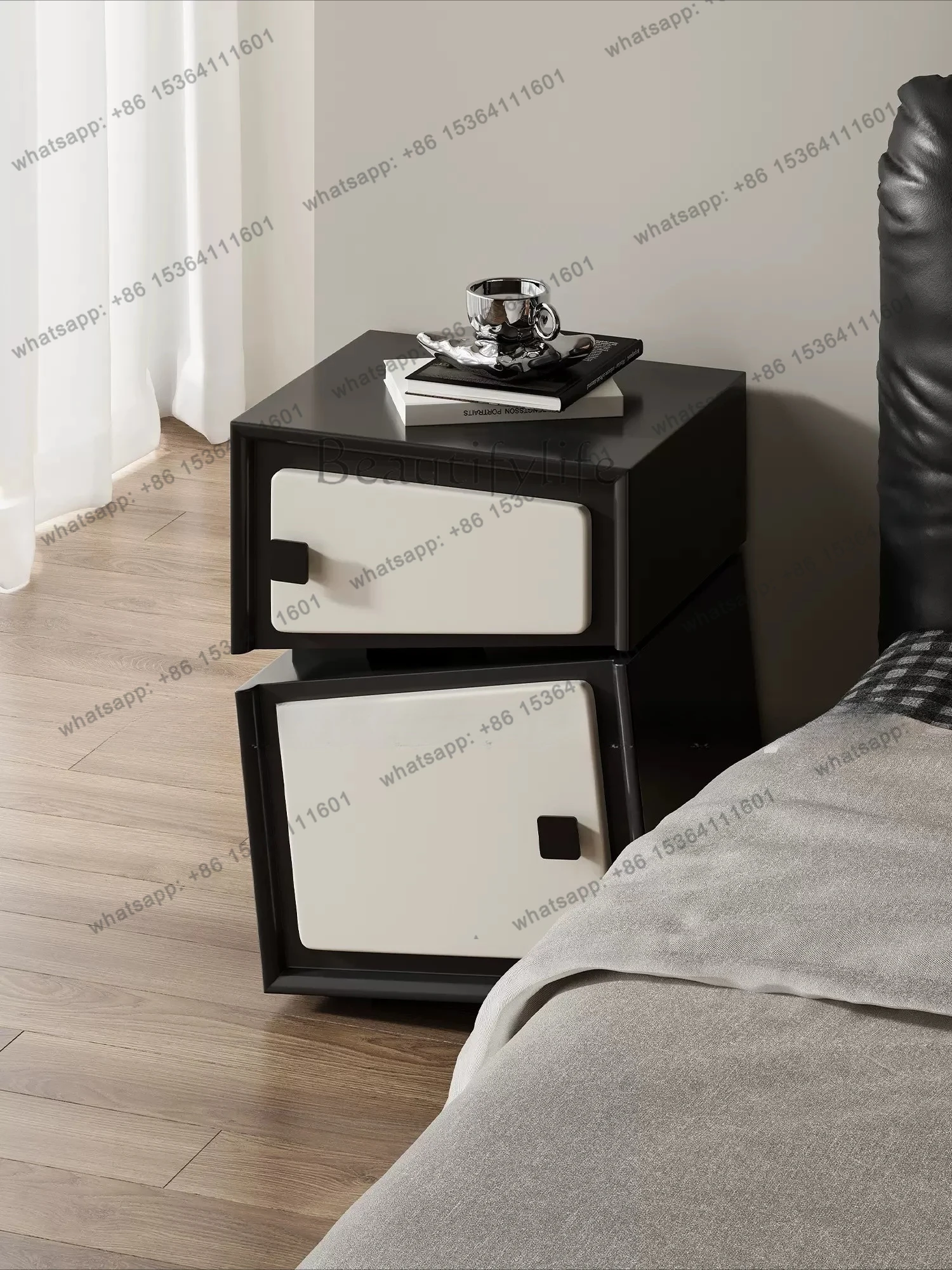 Twisted Bedside Table Creative Sofa Side Simple Living Room Bedroom Storage Cabinet