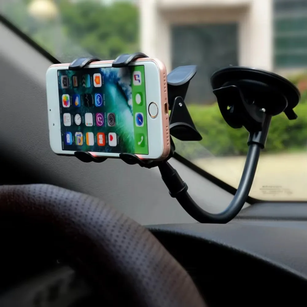 Universal 360° Rotating Car Phone Holder, Windshield & Dashboard Mount, GPS Phone Stand, Suporte De Celular Auto Acessórios