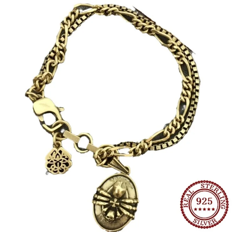 

2025 New Trendy Classic Men's and Women's Spider Double Layer Bracelet with Personalized Temperament