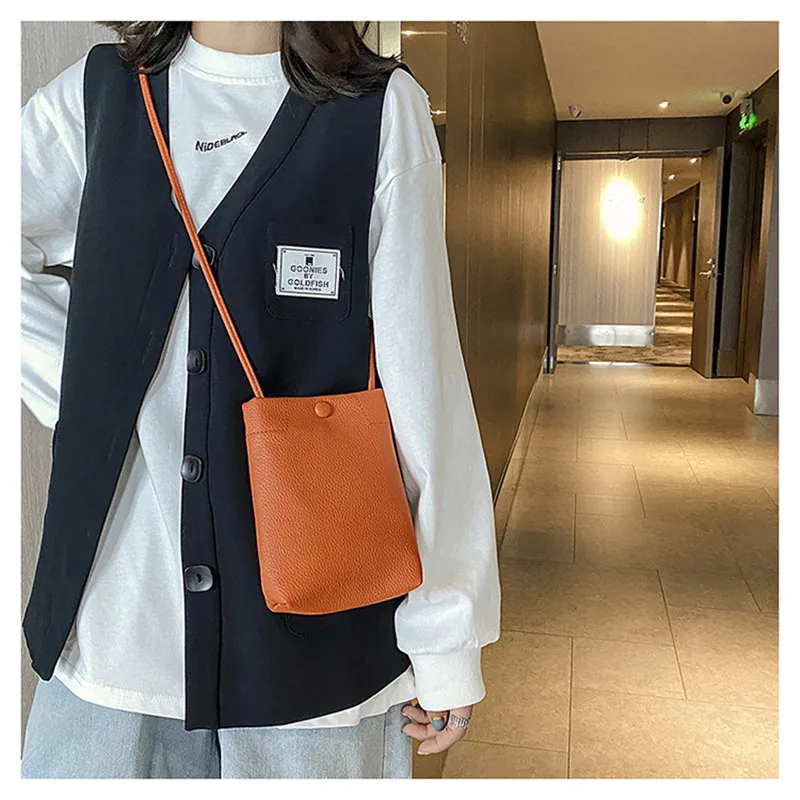 New Women Soft PU Leather Handbags Female Retro Mini Shoulder Bags Phone Pocket Card Holders Fashion Crossbody Bags For Girl