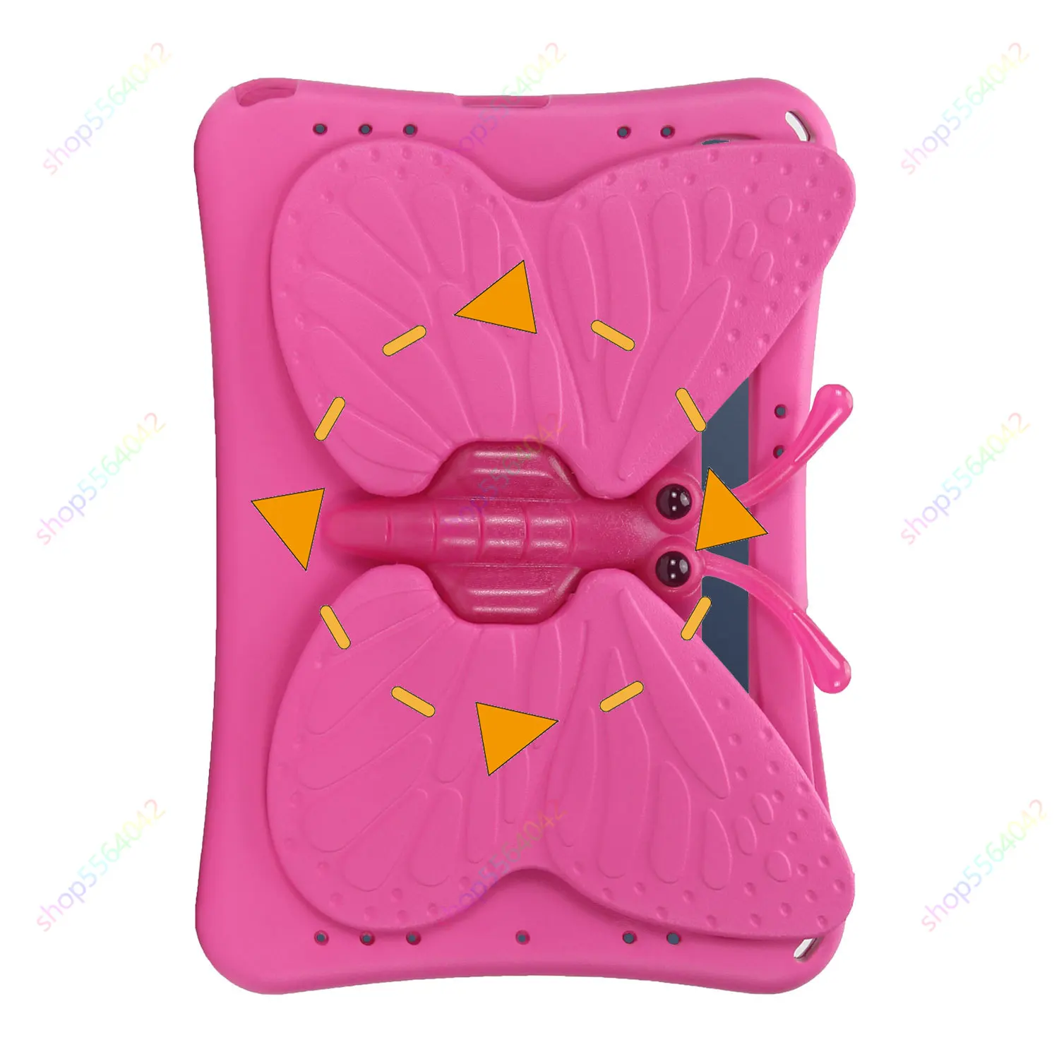 Cute Cartoon Butterfly Case for Samsung Galaxy Tab A9 Plus/A9+ 11 Inch SM-X210 S9 S8 S7 S9 FE 10.9\'\' Safe EVA Tablet Stand Cover