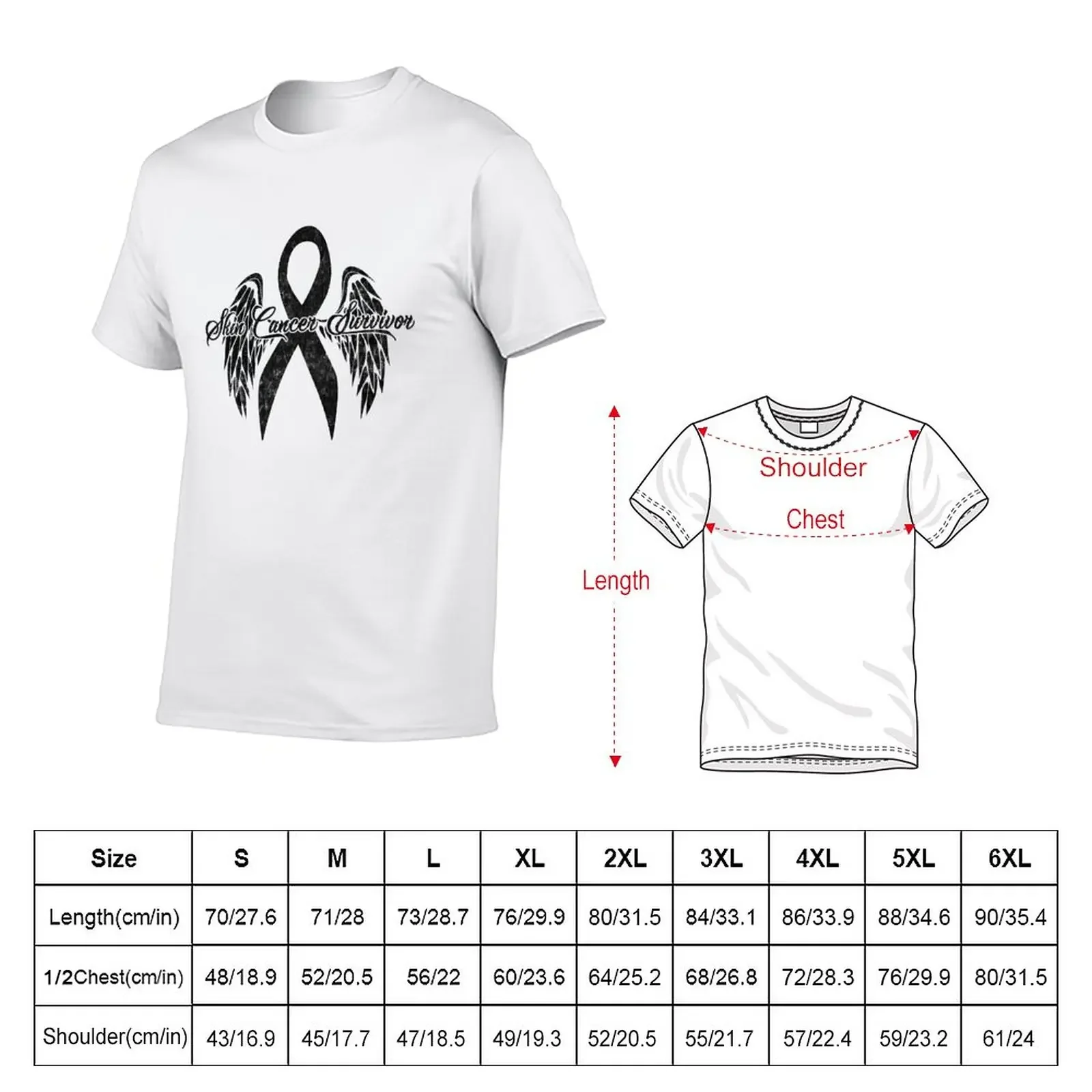 New Skin Cancer Warrior - Melanoma Awareness T-Shirt T-shirt for a boy Short t-shirt slim fit t shirts for men