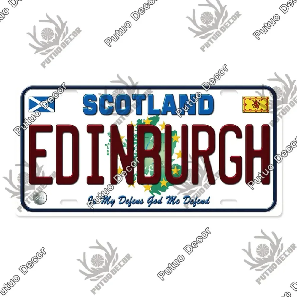 Countries License Plate Metal Tin Sign 1pc - Vintage Car Number Style, Ideal Wall Decor for Auto Repair Shop/Garage