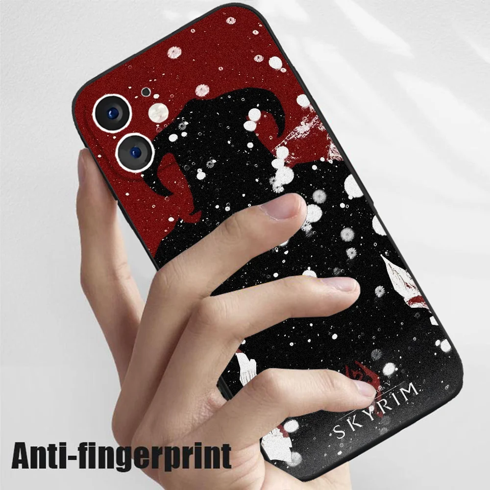 حافظة هاتف ألعاب E-Elders مصنوعة من السيليكون الناعم لهاتف S-Scrolls Skyrims IPhone 16 15 14 13 12 11 Plus Pro Max Plus #3