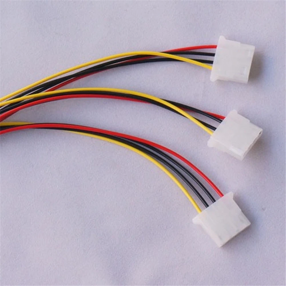 Brand New And High Quality 4Pin IDE Power Cables 4 Pin Molex Male To 3 Port Molex IDE Female Power Supply Splitter Adapter Cable