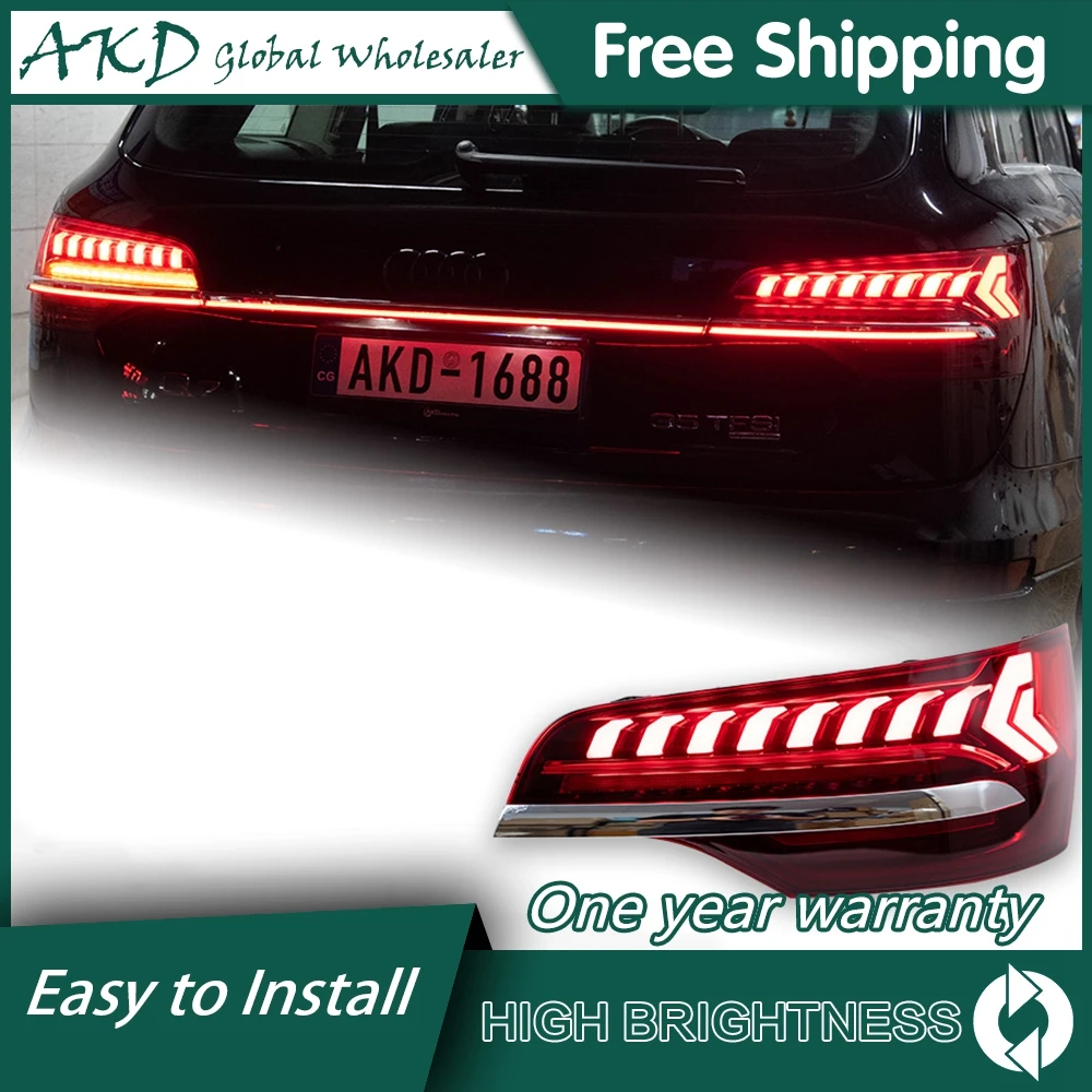 Car For AUDI Q7 2006-2015 Tail Lamp Led Fog Lights DRL Hella Tuning Light Car Accessories Q7 Tail Lights