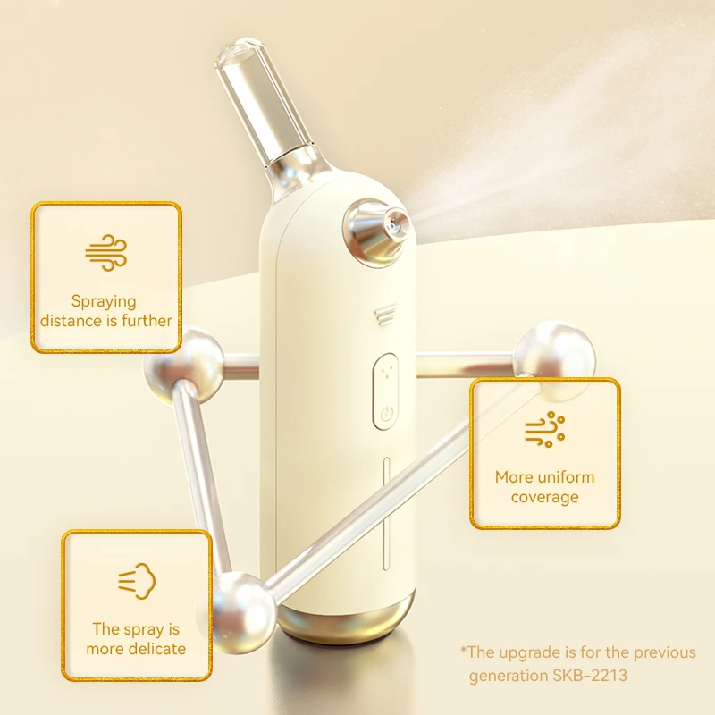 NOTIME 2023 NEW High-pressure Oxygen Injection Facial Sprayer Essence Oxygen Replenisher Household Spray Beauty Instrument