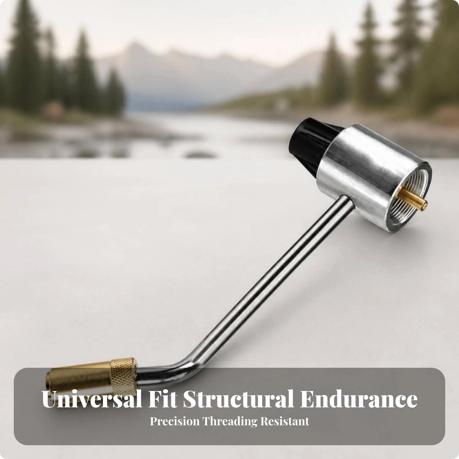 Propane Regulator Adapter Textured Grip Gas Pressure-Reducing Adapter Fitting Portable Compact for Campers, Outdoor Cooking