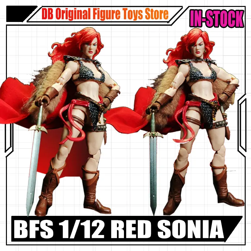 

In Stock Original Arrived BFS 1/12 Red Sonia Action Figure Deluxe Edition Model Boss Strike Collection Red Sonia Statue Toy Gift