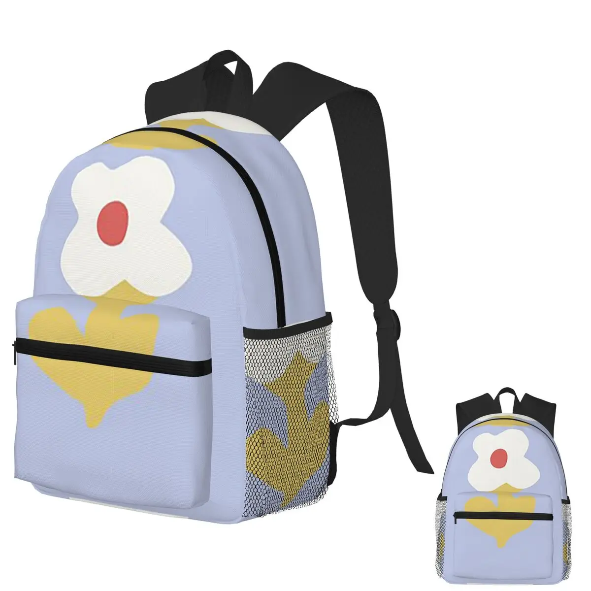 

One Happy Daisy Student Backpack School Bag Hiking Travel Daypack for Boys Girls Fashion Bookbag Shoulder Bags