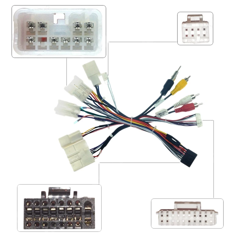 Cablaggio Radio per cavo di alimentazione Audio a 16pin per auto con scatola Canbus per Subaru Forester 2017-2019