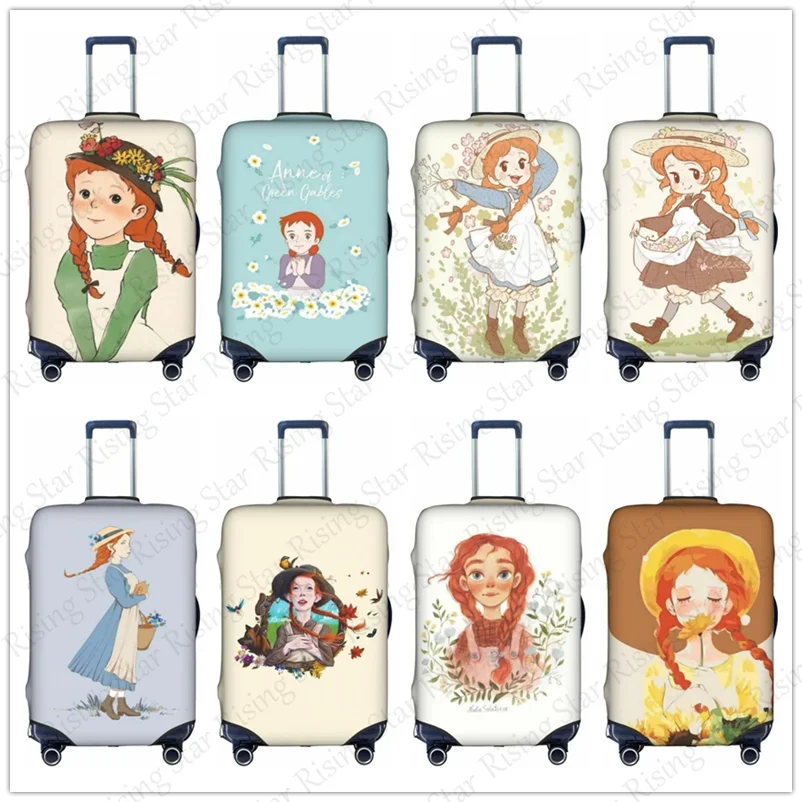 

Anne Shirley Green Gables Thick Elastic Luggage Protective Cover Zipper For 18-32 inch Bag Suitcase Cover Travel Accessories