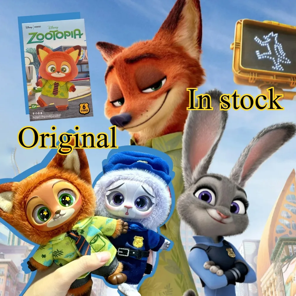 

Оригинальная слепая коробка Zootopia, милая фигурка Ника Джуди, плюшевая виниловая кукла, загадочная коробка, аниме-фигурки, мультяшная коллекция, модель игрушки