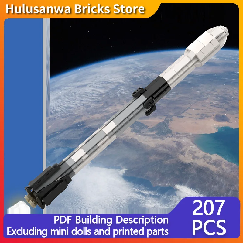 

Heavy Launch Vehicle Model MOC Building Bricks War Equipment Modular Technology Gifts Holiday Assemble Children Toys Suit