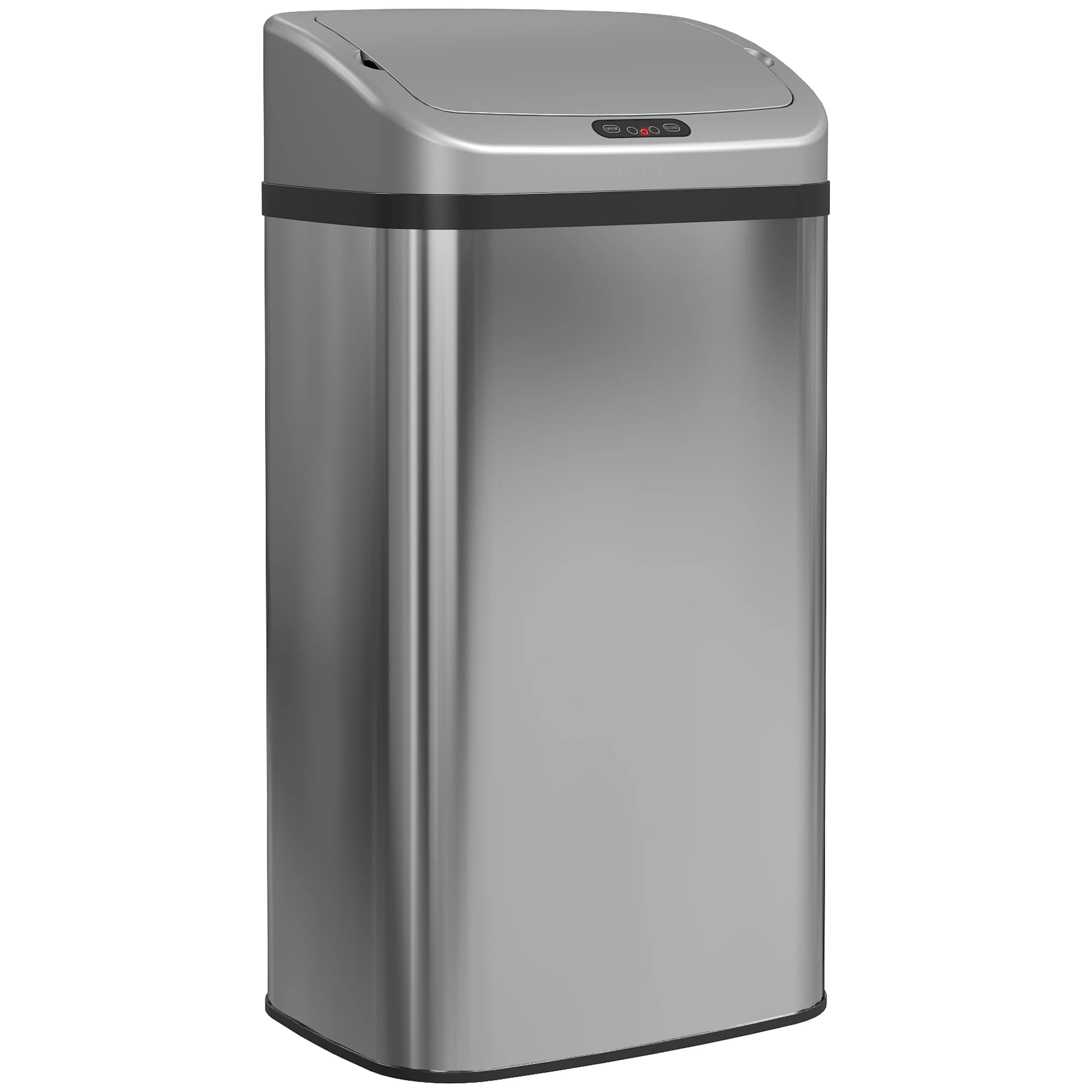 HOMCOM Cubo de Basura Cocina Automático 48 L Sensor Infrarrojo Plata