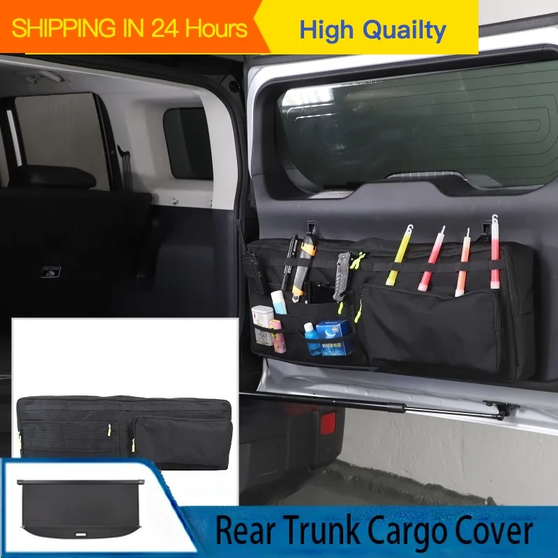 Oxford Cloth Trunk Bag Rear Door Storage Bag For Chery ICAR 03 Jaecoo J6 2024+ Cargo Organizer Trunk Organizer Mesh Pocket