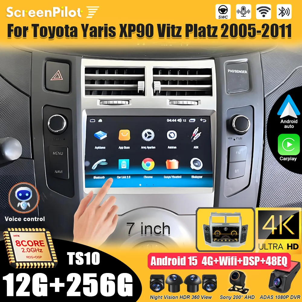 ΠΡΠ»ΡΡΠΈΠΌΠ΅Π΄ΠΈΠΉΠ½ΡΠΉ Π²ΠΈΠ΄Π΅ΠΎΠΏΠ»Π΅Π΅Ρ Android 15 Π΄Π»Ρ Toyota Yaris XP90 Vitz Platz 2005-2011 Ρ Carplay, ΡΠ΅Π½ΡΠΎΡΠ½ΡΠΌ ΡΠΊΡΠ°Π½ΠΎΠΌ, 2 DIN, 8-ΡΠ΄Π΅ΡΠ½ΡΠΌ ΠΏΡΠΎΡΠ΅ΡΡΠΎΡΠΎΠΌ, DSP, RDS ΠΡΠ»ΡΡΠΈΠΌΠ΅Π΄ΠΈΠΉΠ½ΡΠΉ Π²ΠΈΠ΄Π΅ΠΎΠΏΠ»Π΅Π΅Ρ Android 15 Π΄Π»Ρ Toyota Yaris XP90 Vitz Platz 2005-2011 Ρ Carplay, ΡΠ΅Π½ΡΠΎΡΠ½ΡΠΌ ΡΠΊΡΠ°Π½ΠΎΠΌ, 2 DIN, 8-ΡΠ΄Π΅ΡΠ½ΡΠΌ ΠΏΡΠΎΡΠ΅ΡΡΠΎΡΠΎΠΌ, DSP, RDS