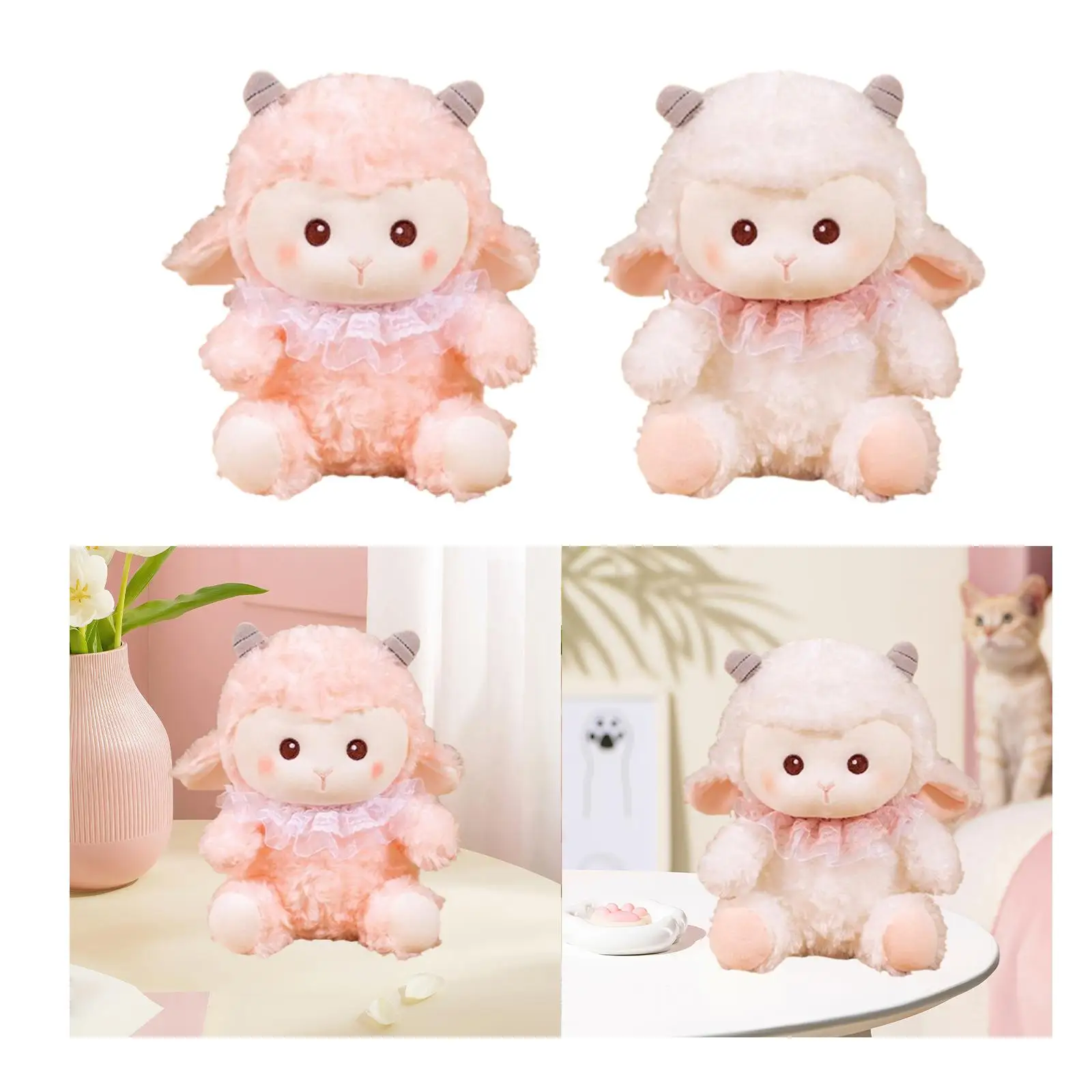 Cartoon Sheep Stuffed Animal Sheep Doll Plush Toy Sheep Stuffed Toy Plush Sheep Doll for Teens