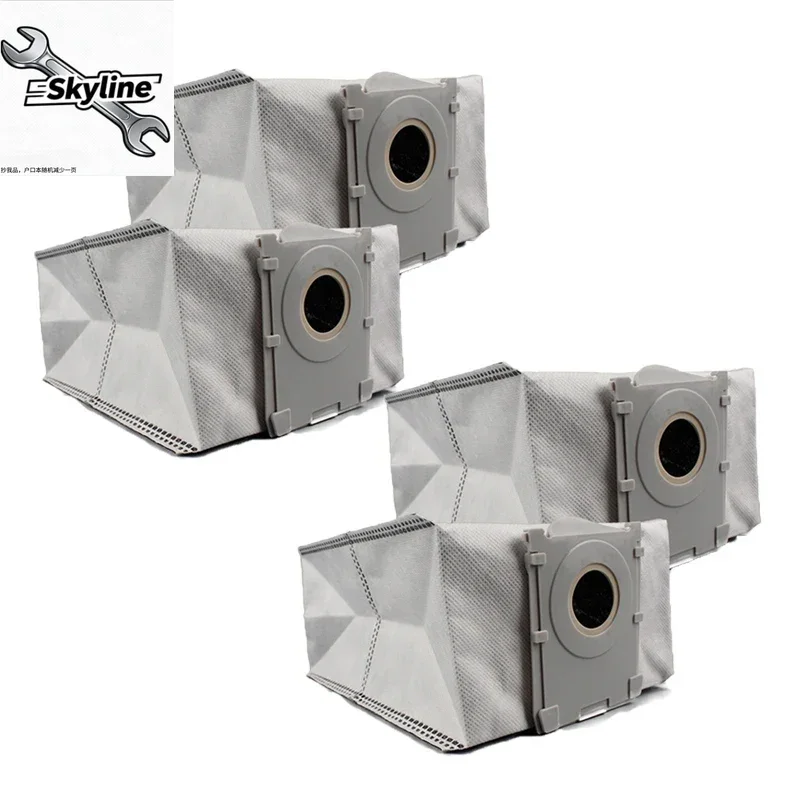 4pcs Non-woven Fabric Antibacterial Activated Carbon Dust Bag for Ecovacs T50 pro/X8 / X8 Pro Sweeping Robot Vacuum Cleaner Part
