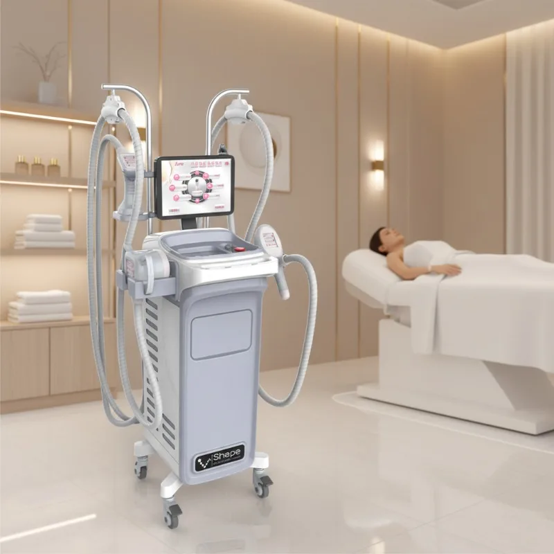 800W High Power V-SHAPE VS2 Body Slimming for Full Body RF Vacuum Cavitation Device with Replaceable Handles