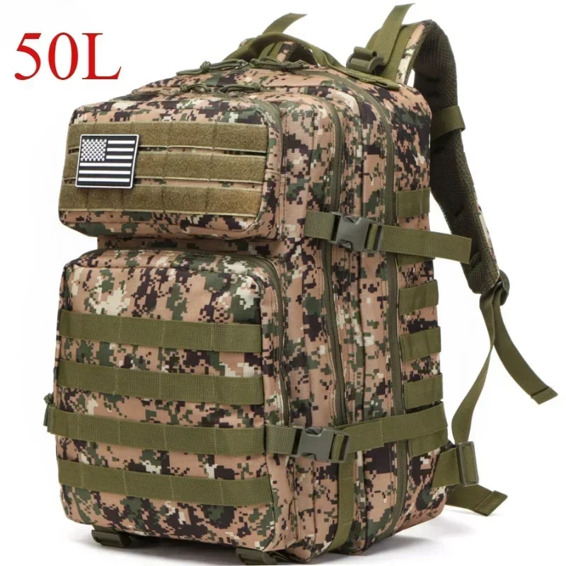 Thuram 25L/50L Taktischer Rucksack Molle Tasche Outdoor Taschen Rucksack für Wandern Camping Trekking Jagd Angeln GYM Taschen Rucksäcke 4
