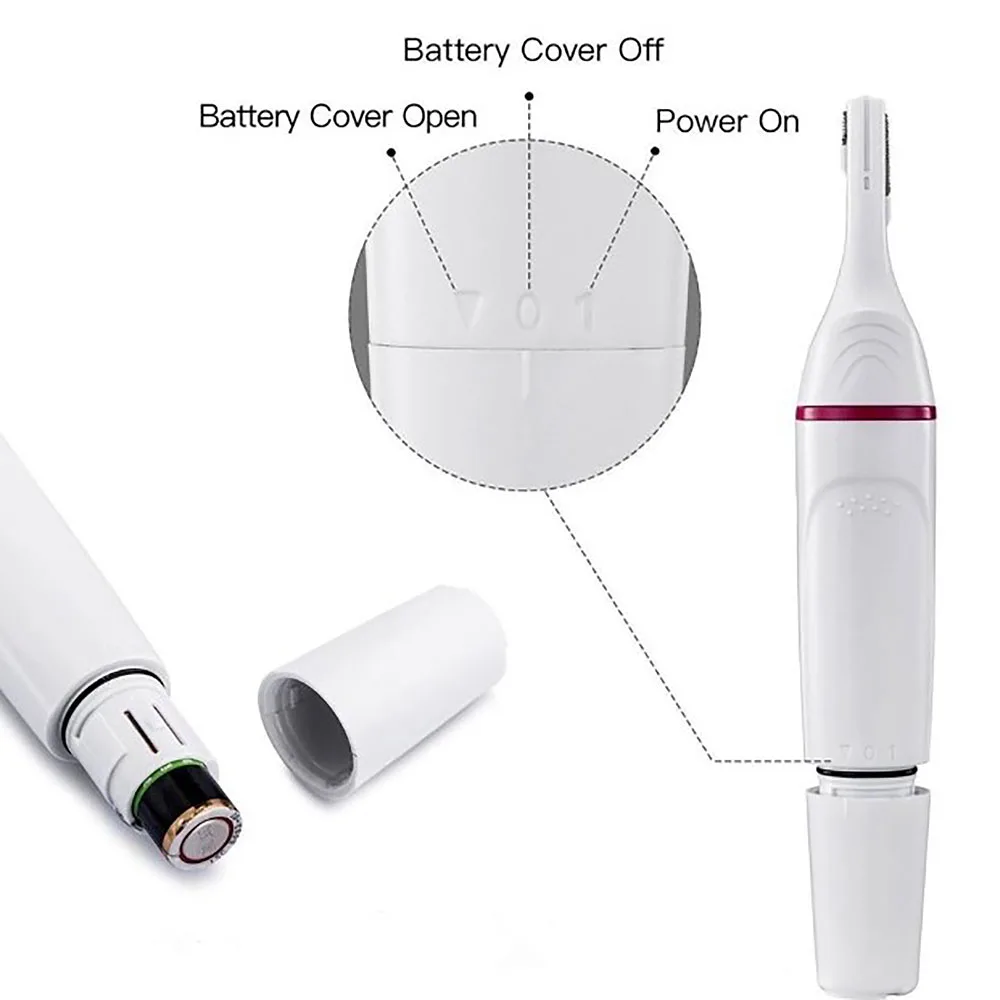 ماكينة حلاقة كهربائية 5 في 1 لإزالة الشعر، ماكينة حلاقة كهربائية للنساء لإزالة شعر الحاجب والوجه تحت الإبط