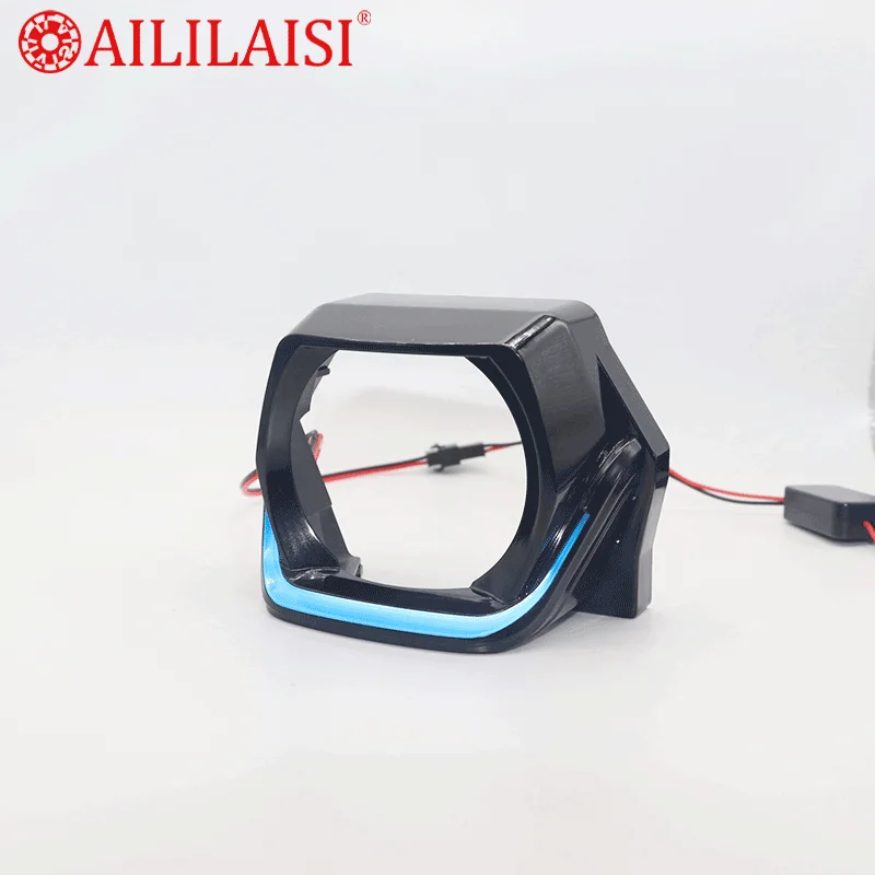 Universal 3.0 Inch LED Shroud Cover Decorative Halo Rings Lamps Headlamp Square Lens 12V New for Prius 2010-2015 for