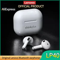 Choice Lenovo LP40 Bluetooth Earphones TWS Wireless Immersive Sound HIFI With Mic Headset Touch Control Earbuds Xiaomi iPhone