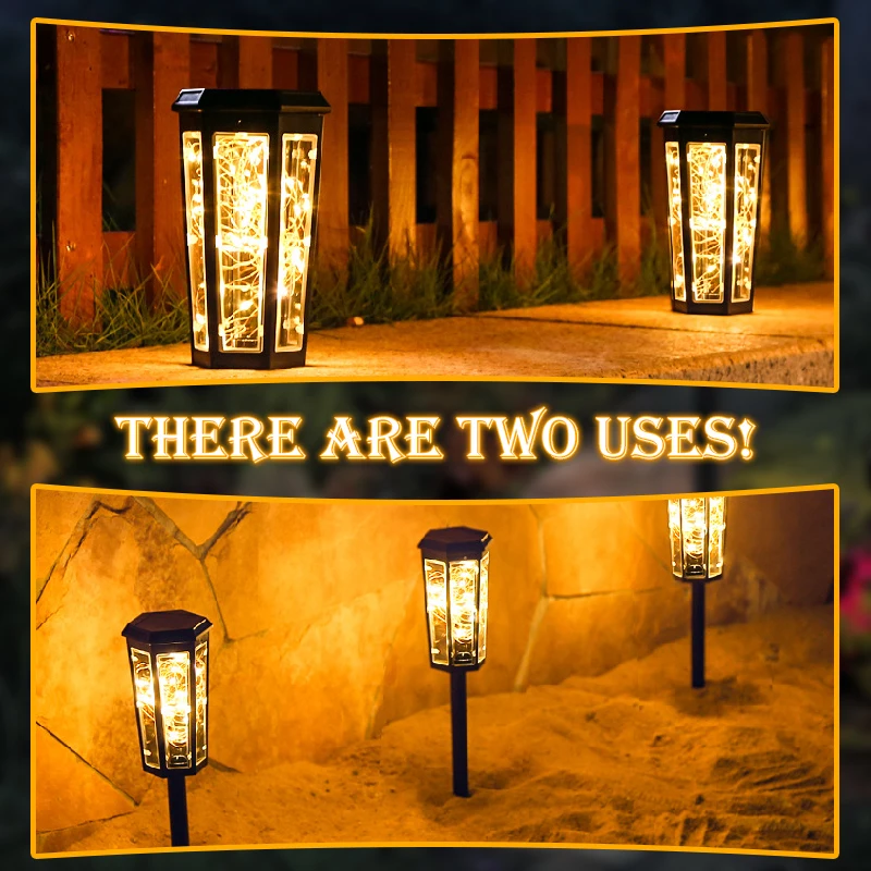 

Outdoor Solar Pathway Lights, Landscape Light, Solar Filament, LED, Automatic on/off, for Courtyard, Garden Lawn