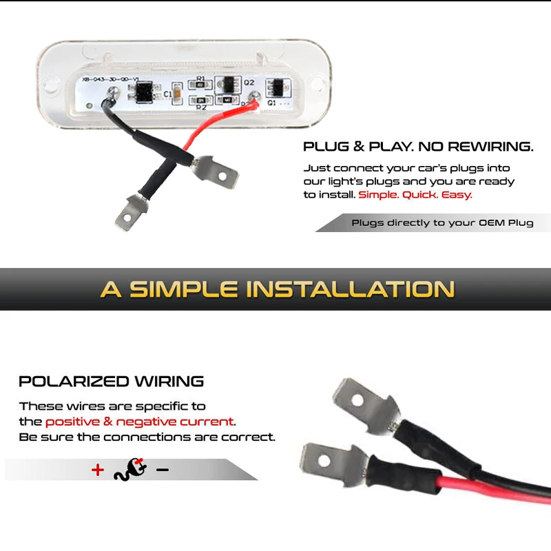2 Luces LED para Matrícula de Benz W463 Clase G G500 G550 G55 AMG, Lámparas de Luz de Estacionamiento Automáticas A4638200356 A463 820 03 56