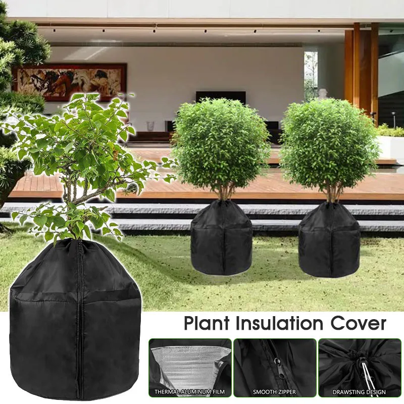 

1 Pcs Reusable Thick Winter Tree Root Protection Cover Plant Cold-proof Antifreeze Bag Garden Keep Warm Flowerpot Protection