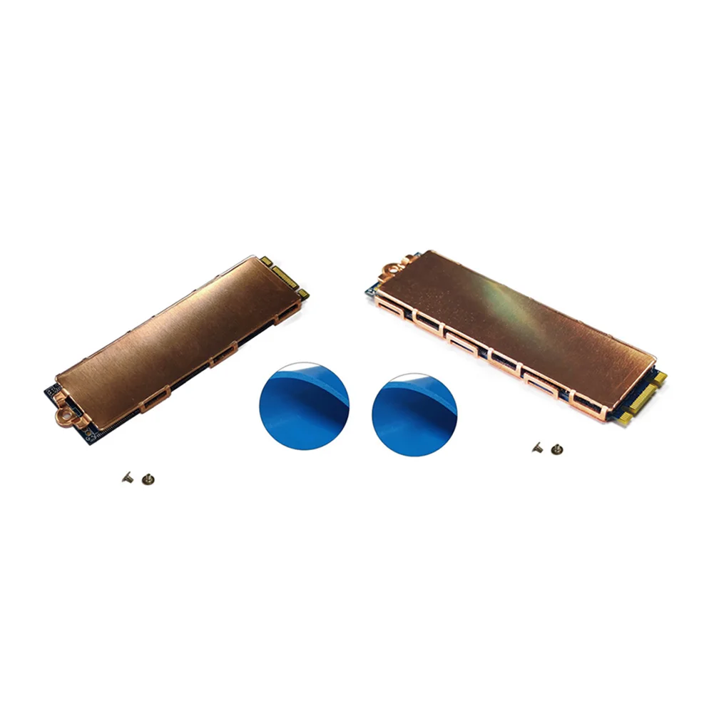 مشعاع تبريد الحرارة M.2 NVME SSD مع وسادة حماية من السيليكون الحراري لأجهزة الكمبيوتر المحمول NVME NGFF 2280 PCIe SSD وسادة حرارية للتبريد #1