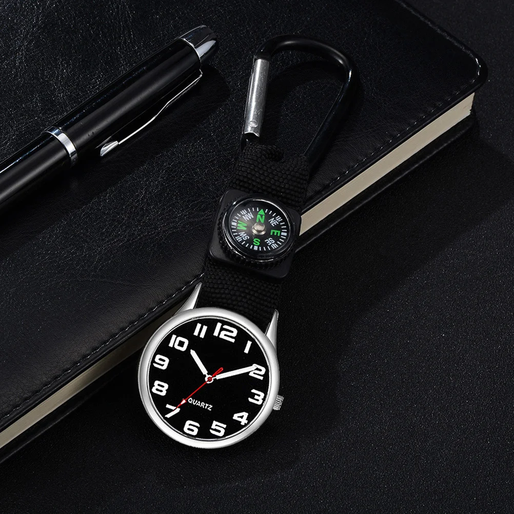 

1pc Black Nurse Pocket Watch Medical Hanging Watch For Doctors Nurses Portable Uniform Brooch Gift Lightweight Timepiece Tool