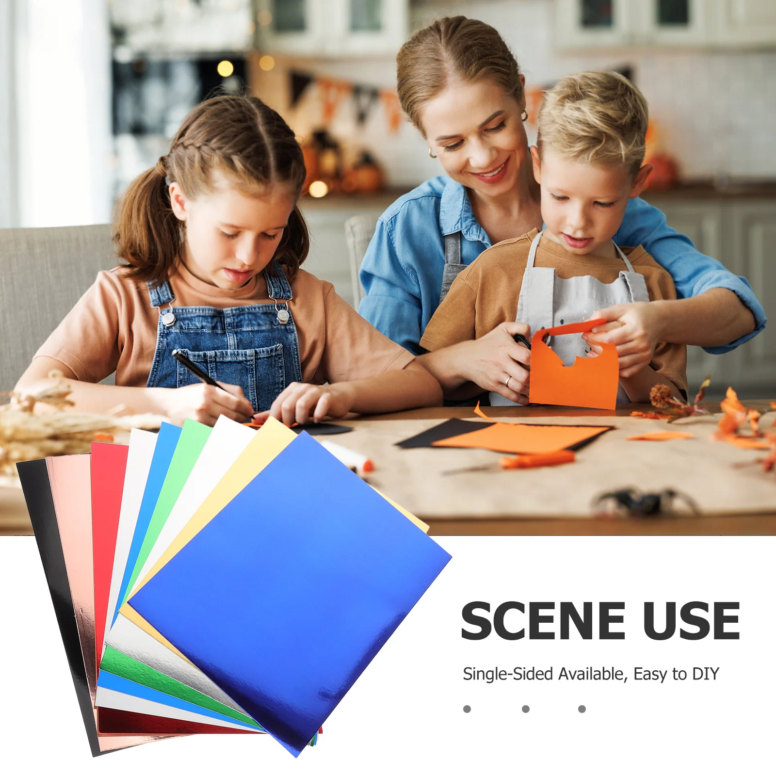 60Pcs Sparkling Mirror Cardstock Paper for DIY Greeting Cards Handmade Journaling Craft Projects Children Creative Activities