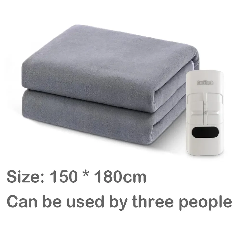Electric Blanket Grey Color Electric Heated Blanket 110V US Plug/ 220V EU Plug Heating Mattress Winter Body Warmer For Home